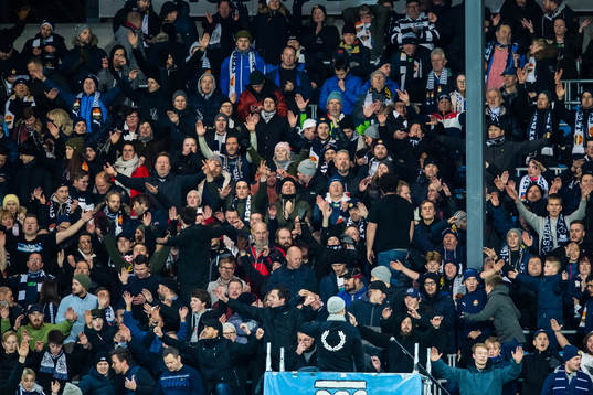 Spectators in the stands