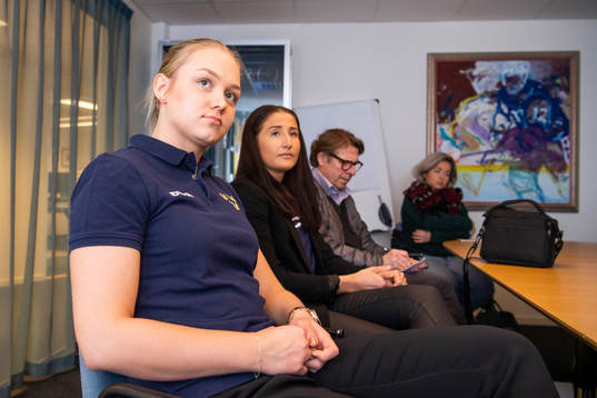 Damkronornas Fanny Rask och Josefin Bouveng