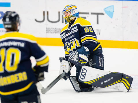 s målvakt Hugo Alnefelt deppar