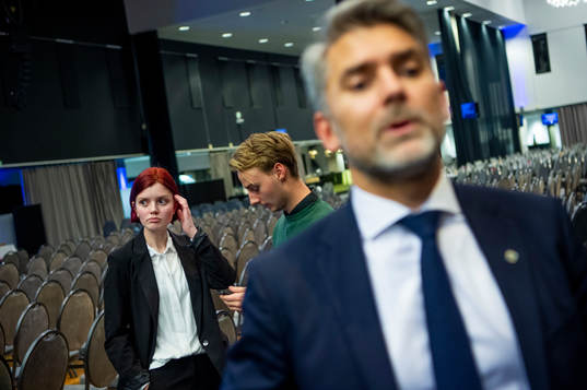 MFF Supports ordförande, Thelma Ernst och MFFs VD Niclas