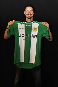 På denna handoutbild från Hammarby Fotboll ses Zlatan