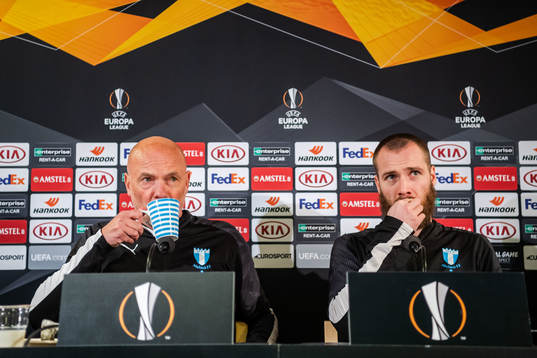 Uwe Rösler, head coach and Jo Inge Berget