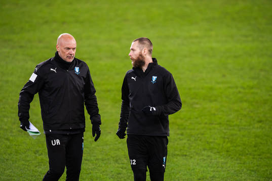 Uwe Rösler, head coach and Jo Inge Berget