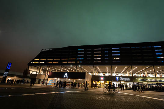 General view of the exterior of Malmö New Stadium prior to