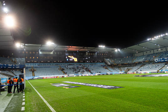 General view of the interior of Malmö New Stadium prior to