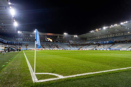 General view of the interior of Malmö New Stadium prior to