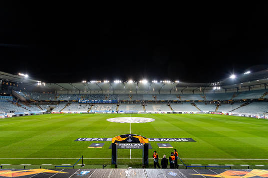 General view of the interior of Malmö New Stadium prior to