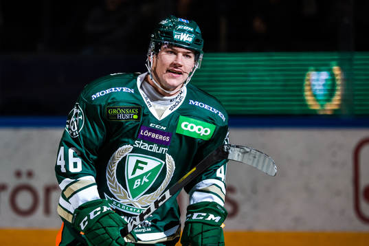 Färjestads Michael Latta jublar
