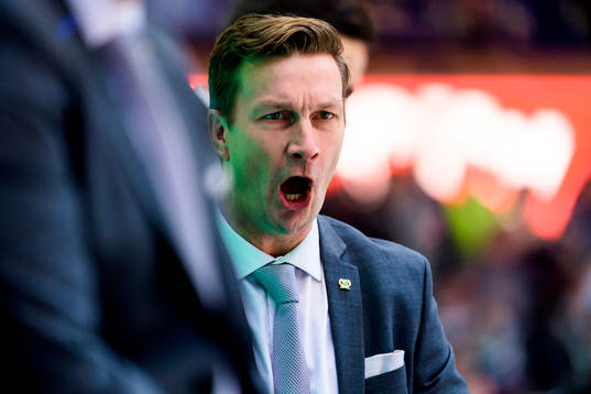 Färjestads huvudtränare Johan Pennerborn