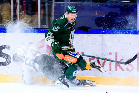 Skellefteås Jonathan Pudas  och Färjestads Gustav Rydahl