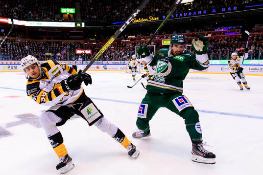 Skellefteås Jacob Olofsson och Färjestads Martin Johansson