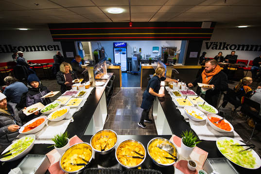 Tacobuffe i Monitor ERP Arenas Bistro