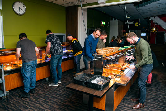 Buffé i Monitor ERP Arenas Skybar