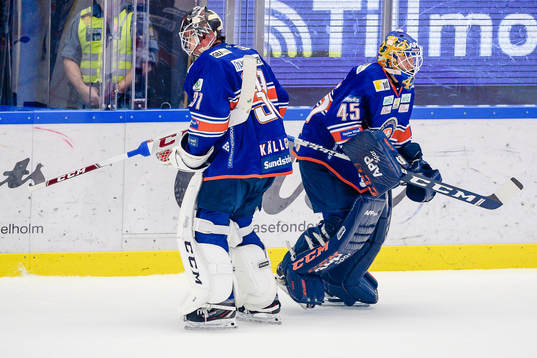 Växjös målvakt Erik Källgren blir utbytt mot målvakt