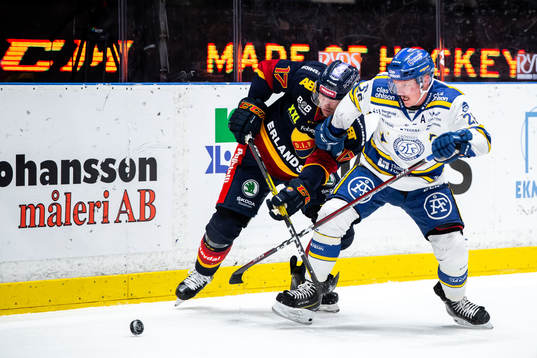 Djurgårdens Henrik Eriksson och Leksands Patrik Zackrisson