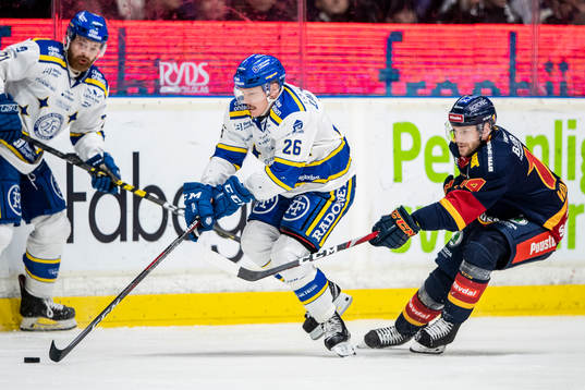 Leksands Patrik Zackrisson och Djurgårdens Tom Wandell