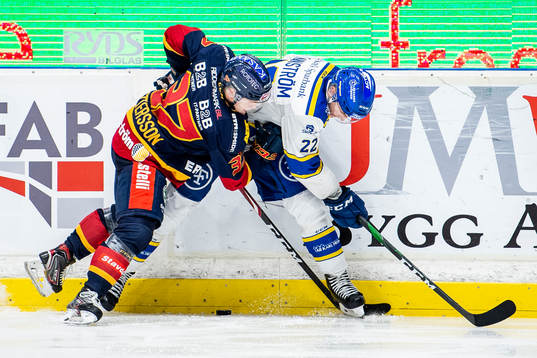Djurgårdens Jesper Pettersson och Leksands Sebastian