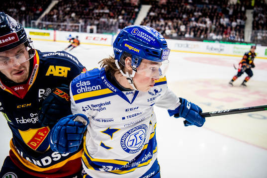 Djurgårdens Sebastian Strandberg och Leksands Marcus