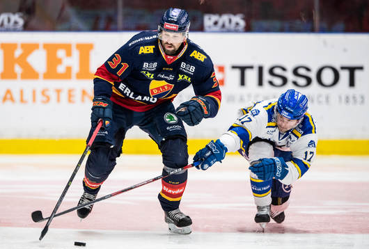 Djurgårdens Dick Axelsson och Leksands Daniel Olsson