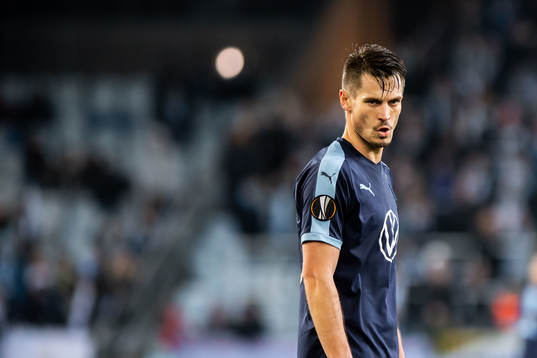 Markus Rosenberg of Malmö FF looks dejected