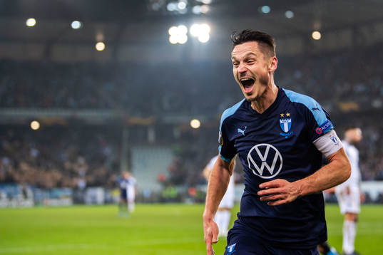 Markus Rosenberg of Malmö FF celebrates