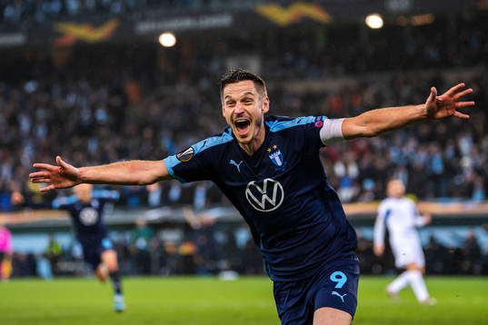 Markus Rosenberg of Malmö FF celebrates