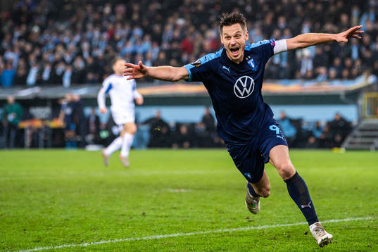 Markus Rosenberg of Malmö FF celebrates