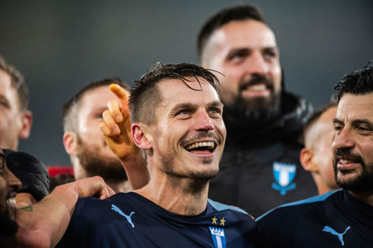 Markus Rosenberg of Malmö FF celebrates