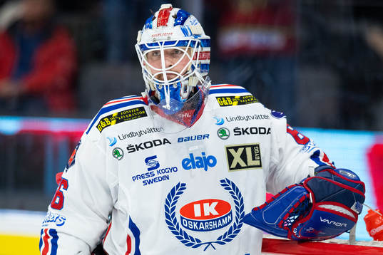 Oskarshamns målvakt Tex Williamsson deppar