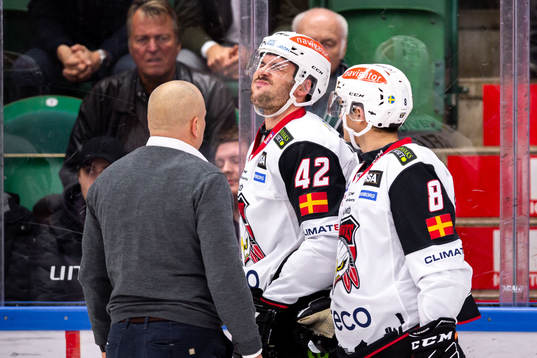 Malmö Redhawks Niklas Arell har ont