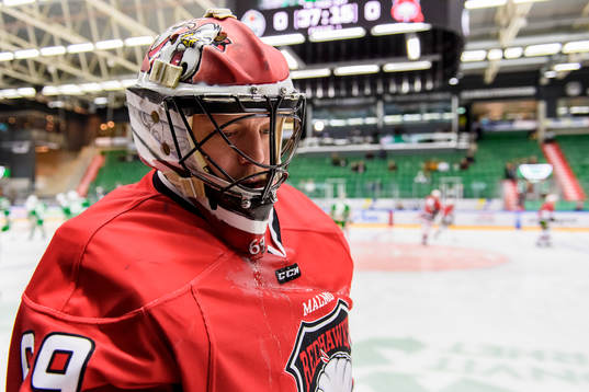Malmö Redhawks målvakt Oscar Alsenfelt