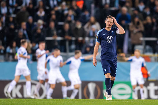 Markus Rosenberg of Malmö FF looks dejected