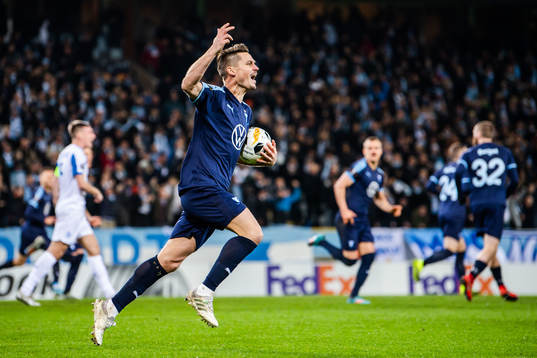 Markus Rosenberg of Malmö FF celebrates