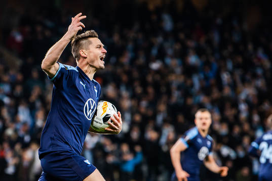 Markus Rosenberg of Malmö FF celebrates