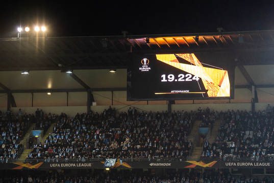 A screen show the number of attendance