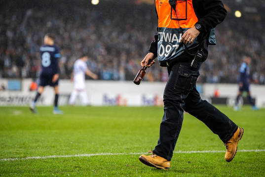 Bottles is carried out by a steward