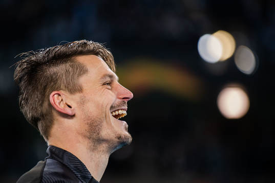 Markus Rosenberg of Malmö FF is honored