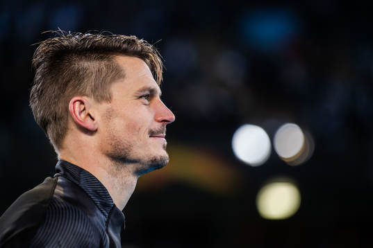 Markus Rosenberg of Malmö FF is honored