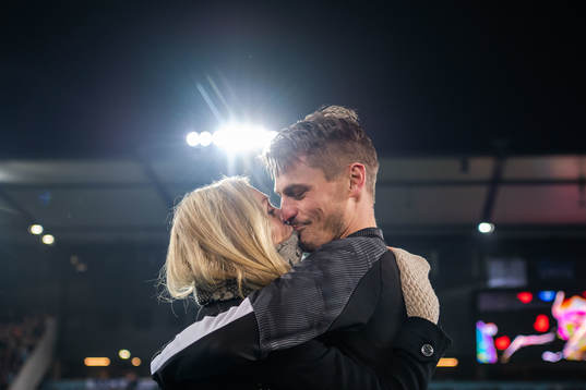 Markus Rosenberg of Malmö FF with wife Maria