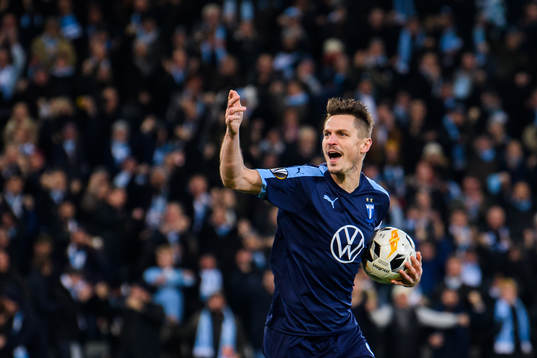 Markus Rosenberg of Malmö FF celebrates