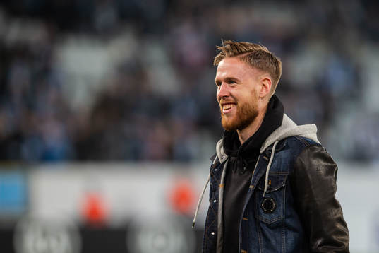 Pontus Jansson at the honoring of Markus Rosenberg of