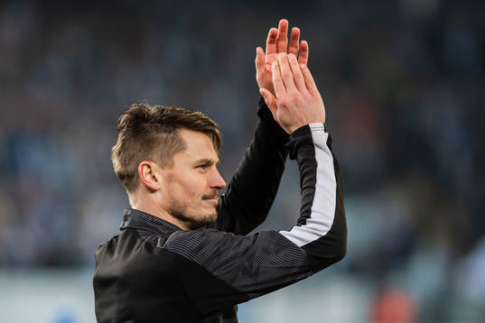 Markus Rosenberg of Malmö FF is honored