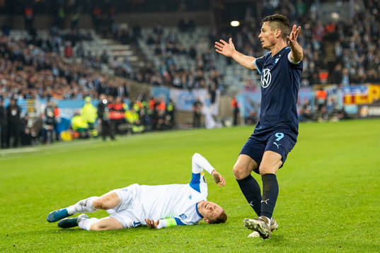 Markus Rosenberg of Malmö FF reacts