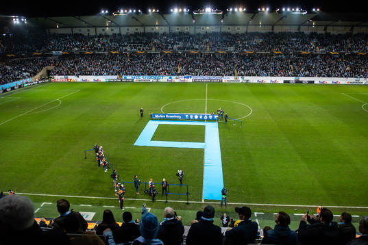 Markus Rosenberg of Malmö FF is honred
