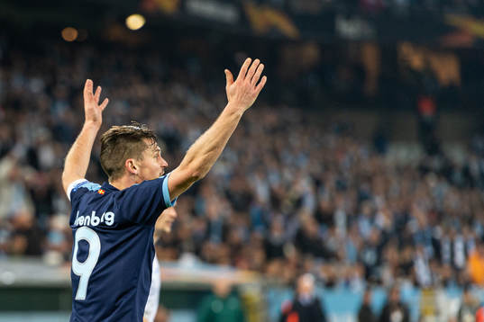 Markus Rosenberg of Malmö FF reacts