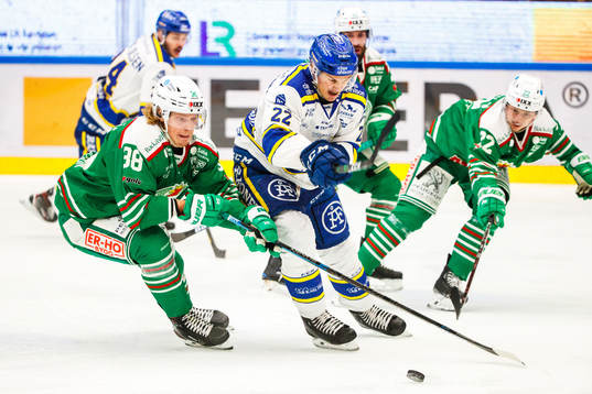 Rögles Erik Andersson och Leksands Sebastian Wännström