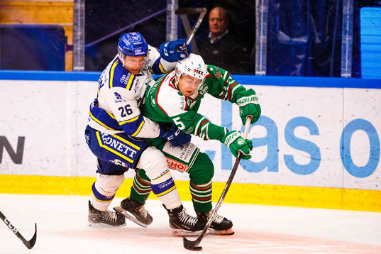 Leksands Patrik Zackrisson och Rögles Samuel Johannesson