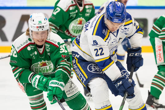 Rögles Erik Andersson och Leksands Sebastian Wännström