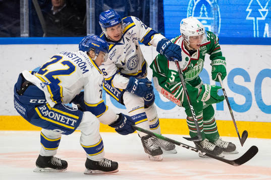 Leksands Patrik Zackrisson och Rögles Samuel Johannesson