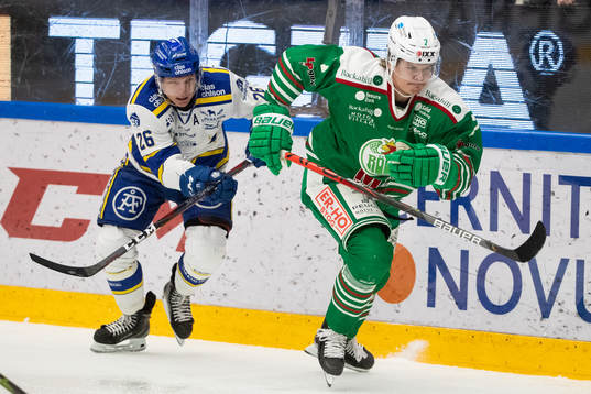 Leksands Patrik Zackrisson och Rögles Erlend Lesund